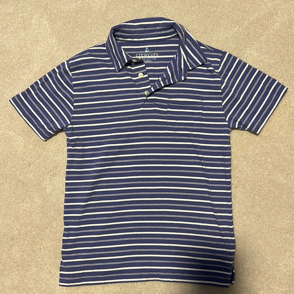 Boys J.CREW crewcuts polo shirt - size Large 10/11